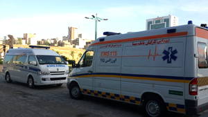 اهدا یک دستگاه آمبولانس به بیمارستان شهدای شهرستان قلعه گنج
